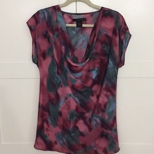 Calvin Klein drape neck blouse Medium